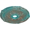 Ekena Millwork Attica with Rose Medallion (Canopies up to 4 1/2"), 26"OD x 3 3/4"ID x 1 1/2"P, Copper Green Patina CM26ATCGS - alternate 2